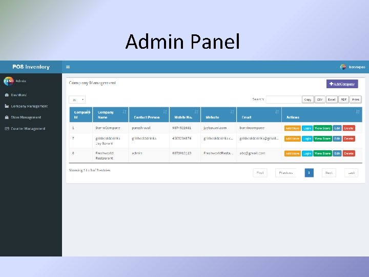 Admin Panel 