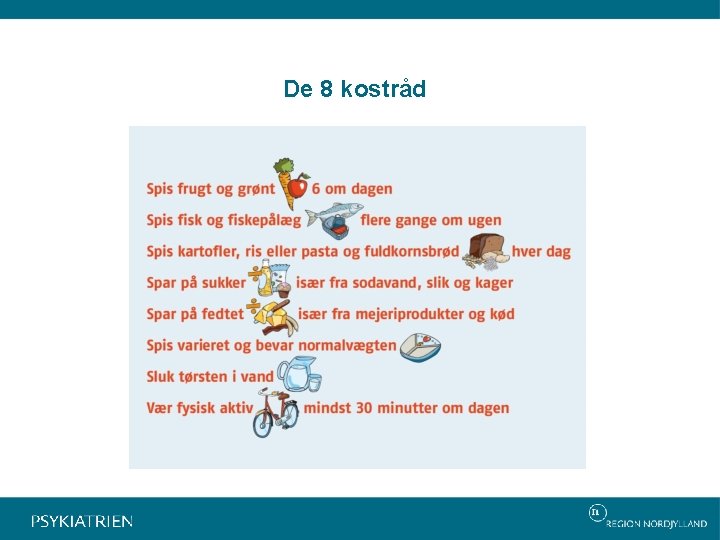 De 8 kostråd 