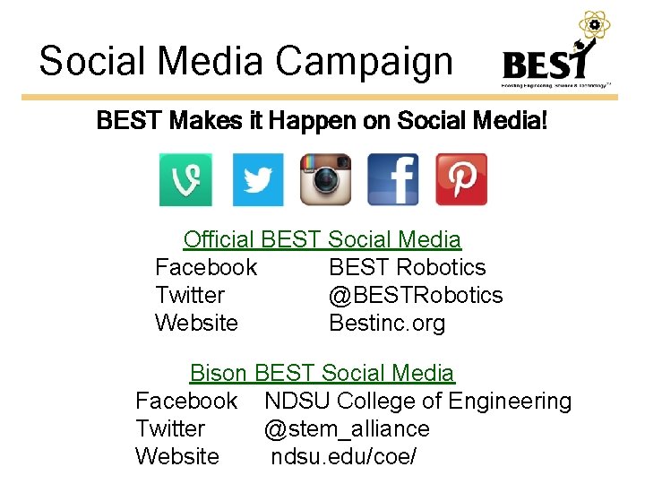 Social Media Campaign BEST Makes it Happen on Social Media! Official BEST Social Media
