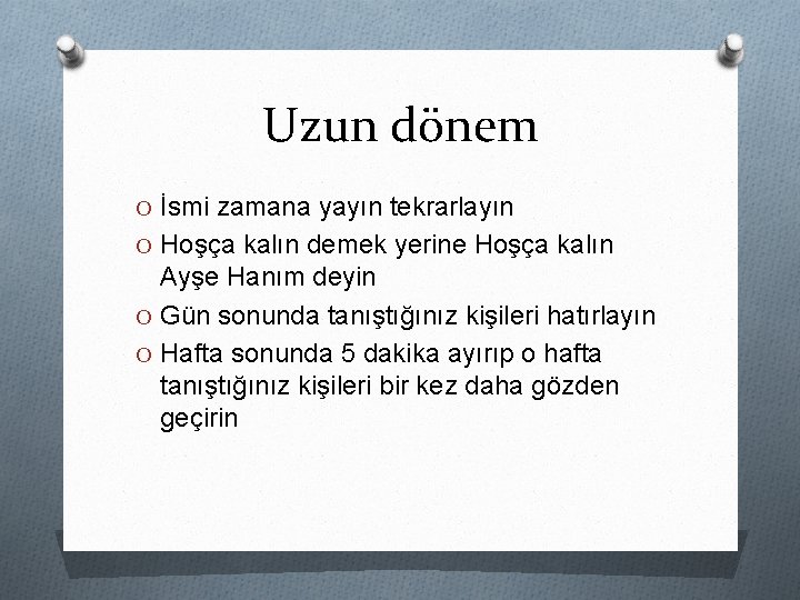 Uzun dönem O İsmi zamana yayın tekrarlayın O Hoşça kalın demek yerine Hoşça kalın