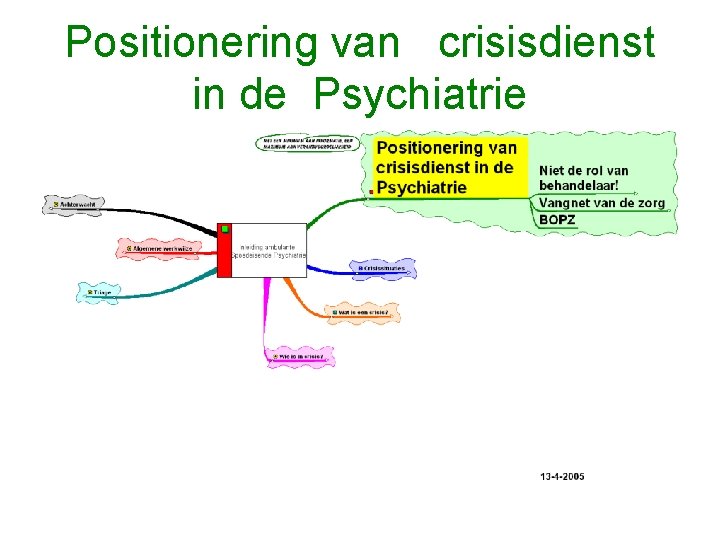 Positionering van crisisdienst in de Psychiatrie 