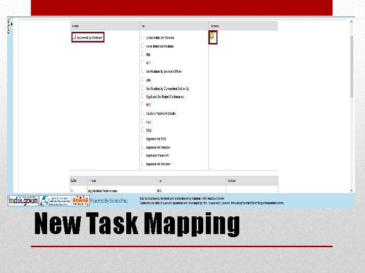 New Task Mapping 