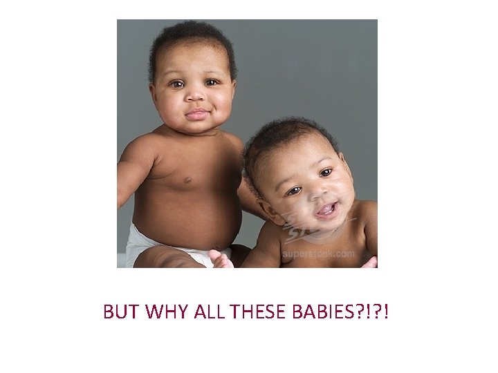 BUT WHY ALL THESE BABIES? !? ! 