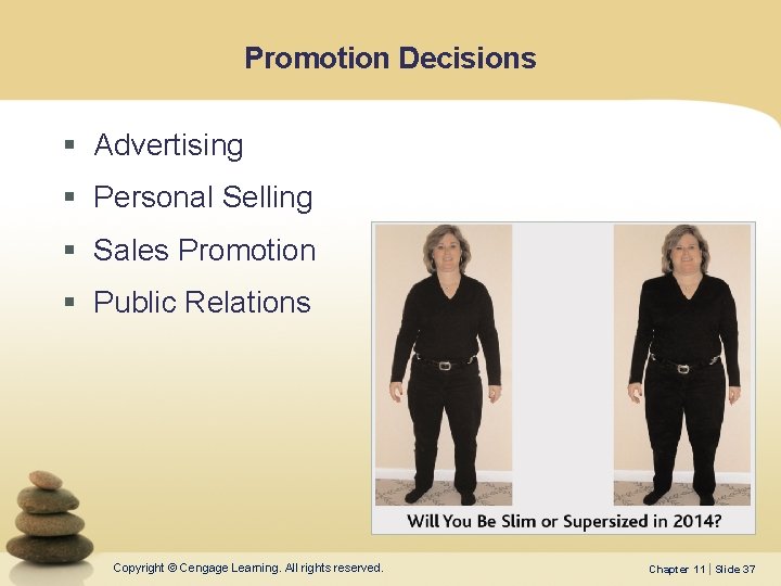 Promotion Decisions § Advertising § Personal Selling § Sales Promotion § Public Relations Copyright