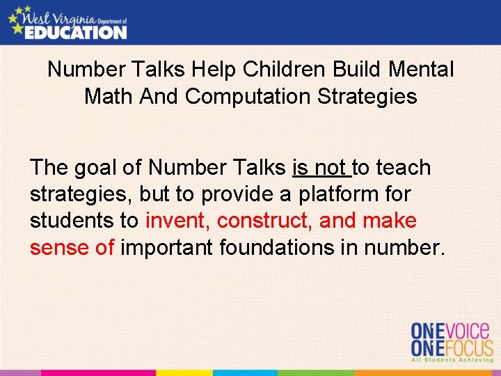Number Talks Help Children Build Mental Math And Computation Strategies The goal of Number