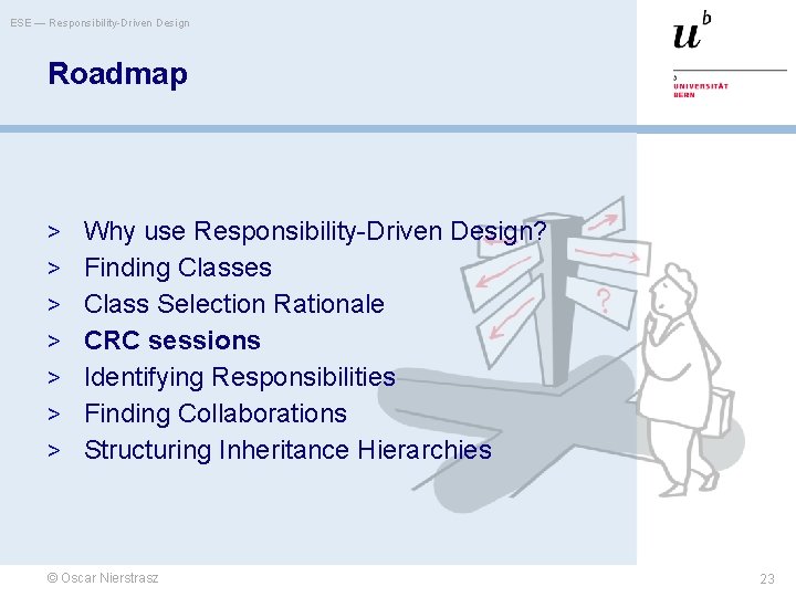 ESE — Responsibility-Driven Design Roadmap > Why use Responsibility-Driven Design? > Finding Classes >