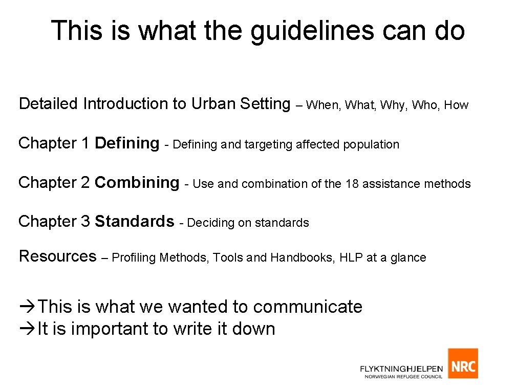 This is what the guidelines can do Detailed Introduction to Urban Setting – When,