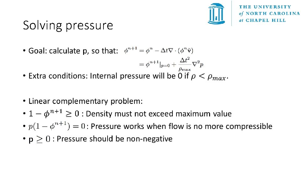 Solving pressure • 