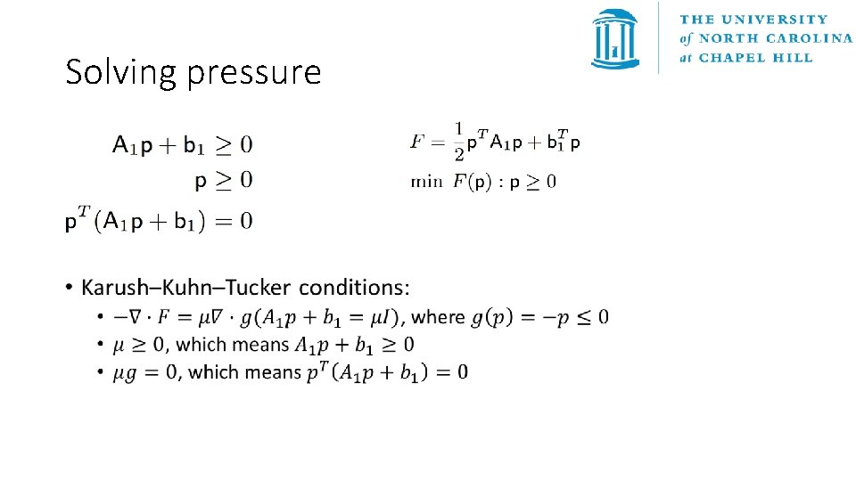 Solving pressure • 