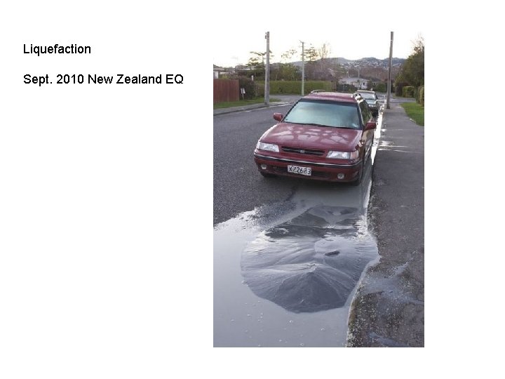 Liquefaction Sept. 2010 New Zealand EQ 