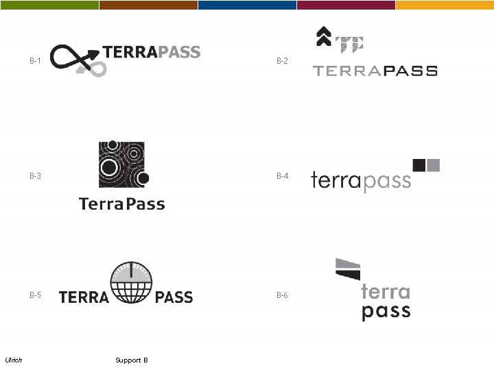 Ulrich B-1 B-2 B-3 B-4 B-5 B-6 Support B 