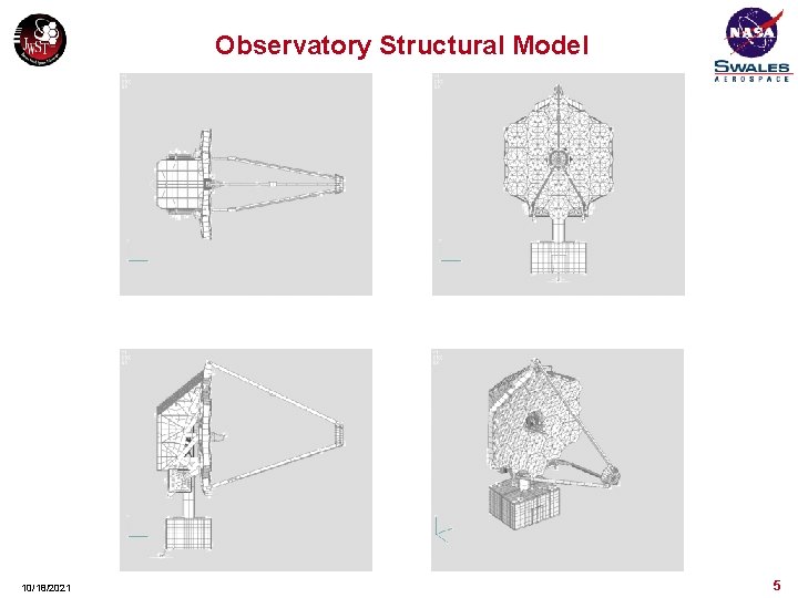 Observatory Structural Model 10/18/2021 5 