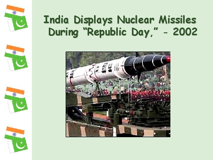 India Displays Nuclear Missiles During “Republic Day, ” - 2002 