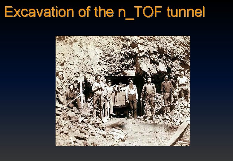 Excavation of the n_TOF tunnel 