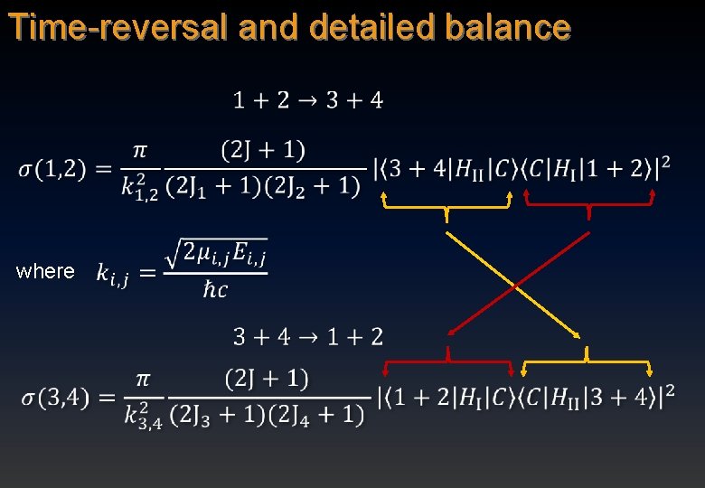 Time-reversal and detailed balance where 