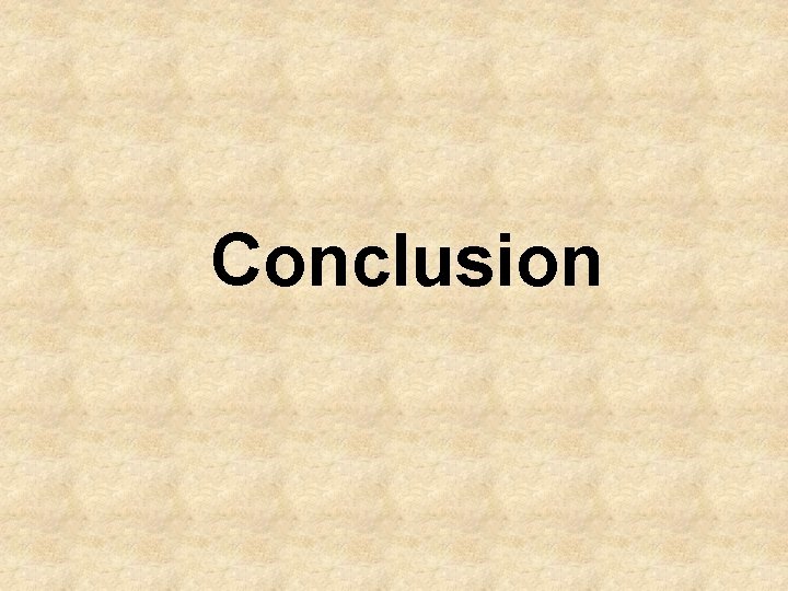Conclusion 