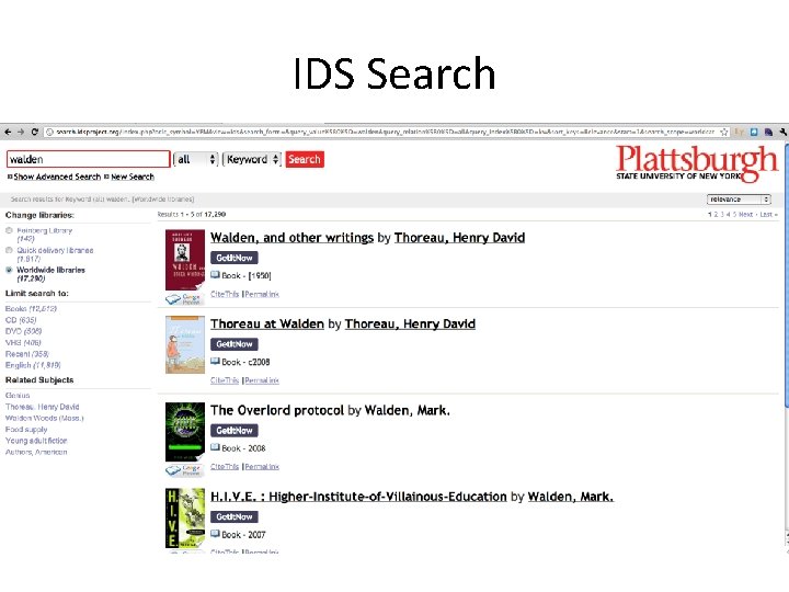 IDS Search 