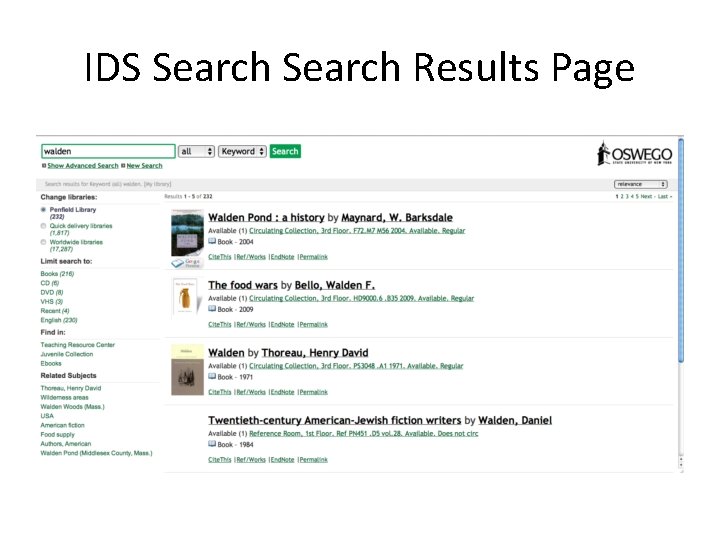 IDS Search Results Page Let’s get it – go to ILLiad request form, but