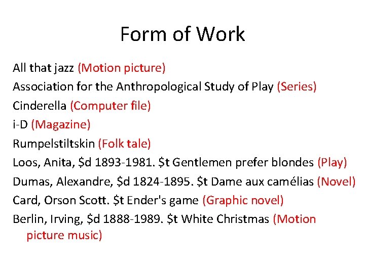Form of Work All that jazz (Motion picture) Association for the Anthropological Study of