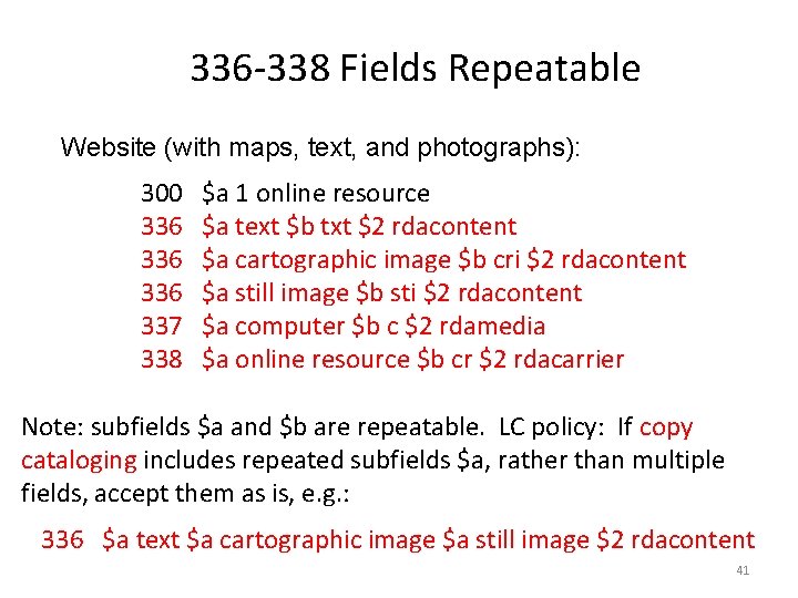 336 -338 Fields Repeatable Website (with maps, text, and photographs): 300 336 336 337