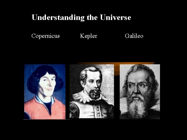 Understanding the Universe Copernicus Kepler Galileo 