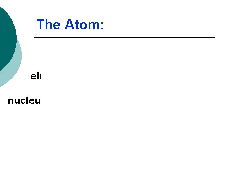 The Atom: electron neutron nucleus proton education. jlab. org/ qa/atom_model. html 