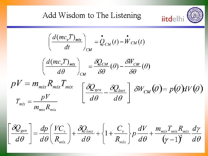 Add Wisdom to The Listening 