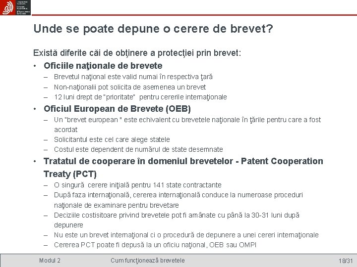 Unde se poate depune o cerere de brevet? Există diferite căi de obţinere a