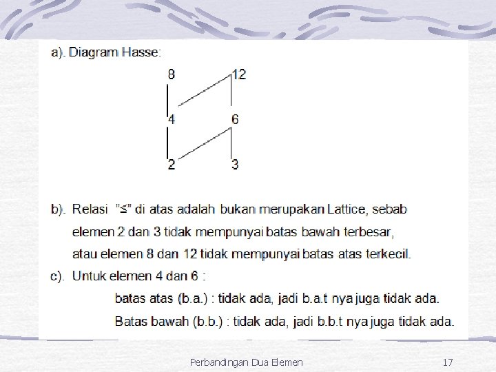 Perbandingan Dua Elemen 17 