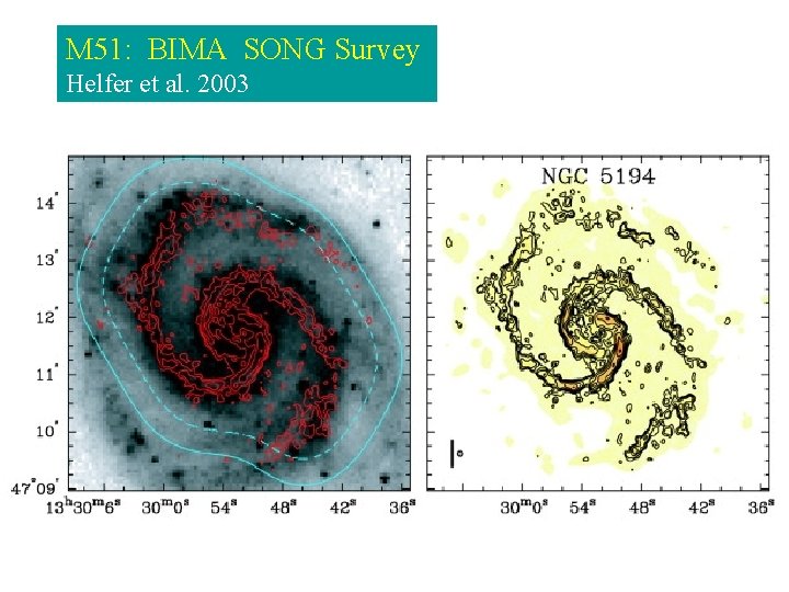 M 51: BIMA SONG Survey Helfer et al. 2003 