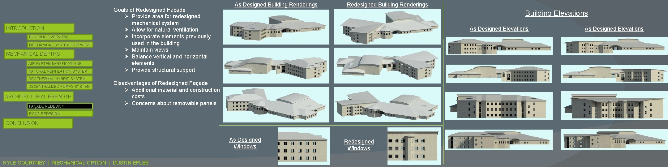 INTRODUCTION BUILDING OVERVIEW MECHANICAL SYSTEM OVERVIEW MECHANICAL DEPTHS AIR SYSTEM MODIFICATIONS NATURAL VENTILATION SYSTEM