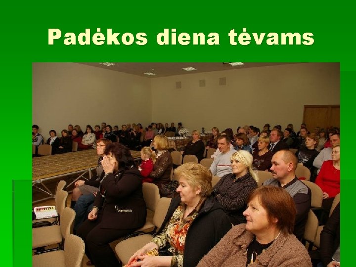 Padėkos diena tėvams 