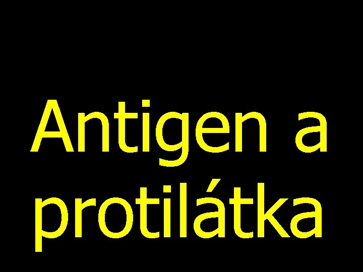 Antigen a protilátka 