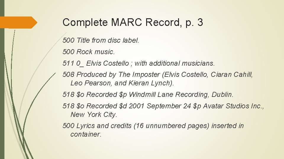 Best Practices for Music Cataloging Using RDA Ann