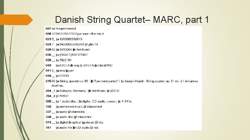 Danish String Quartet– MARC, part 1 