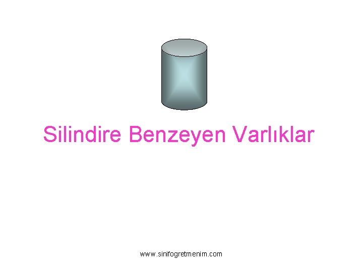 Silindire Benzeyen Varlıklar www. sinifogretmenim. com 