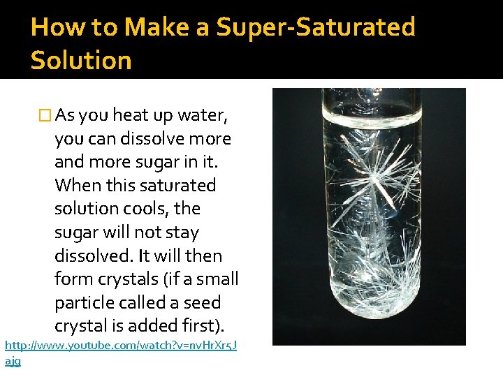 How to Make a Super-Saturated Solution � As you heat up water, you can