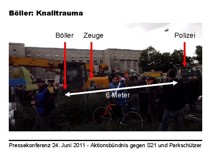 Böller: Knalltrauma Böller Zeuge Polizei 6 Meter Pressekonferenz 24. Juni 2011 - Aktionsbündnis gegen