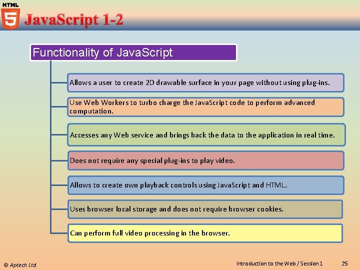 Functionality of Java. Script Allows a user to create 2 D drawable surface in