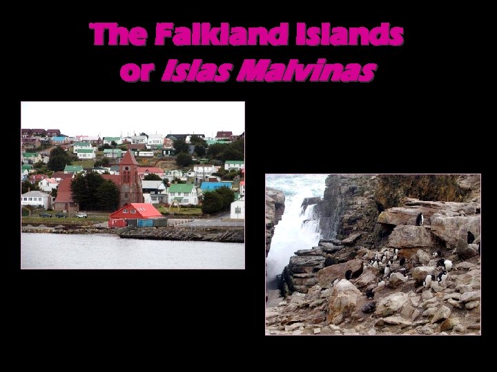 The Falkland Islands or Islas Malvinas 