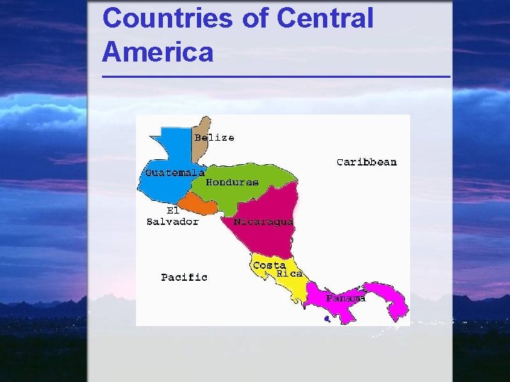 Countries of Central America 