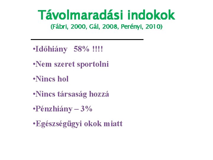  • Rendszeresen sportolók sportolási okai az első évtized végén (%), az Ifjúság 2008