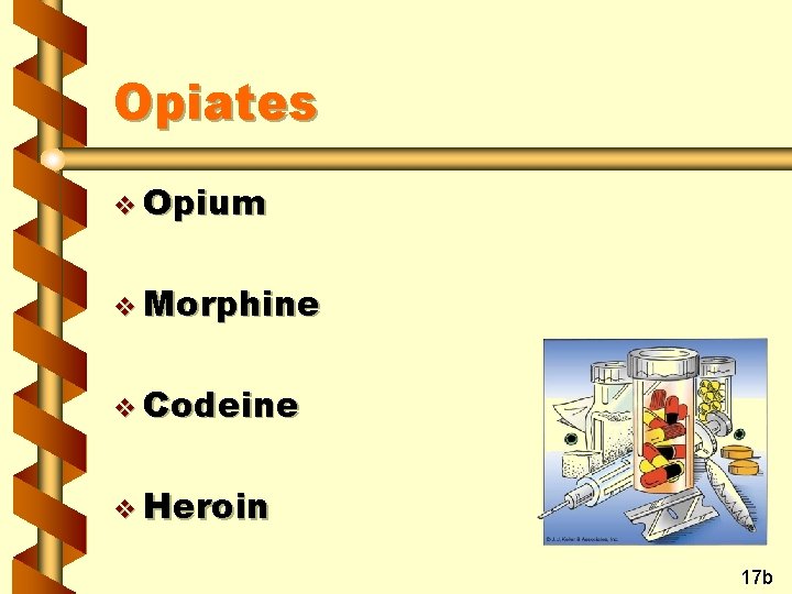 Opiates v Opium v Morphine v Codeine v Heroin 17 b 