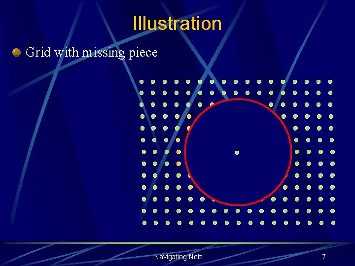 Illustration Grid with missing piece Navigating Nets 7 