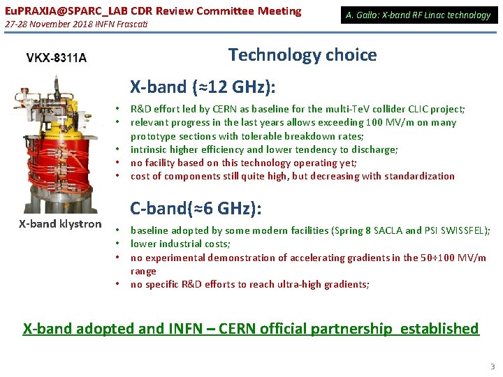 Eu. PRAXIA@SPARC_LAB CDR Review Committee Meeting 27 -28 November 2018 INFN Frascati A. Gallo: