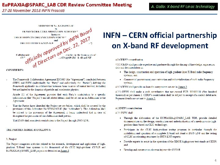 Eu. PRAXIA@SPARC_LAB CDR Review Committee Meeting 27 -28 November 2018 INFN Frascati rd a