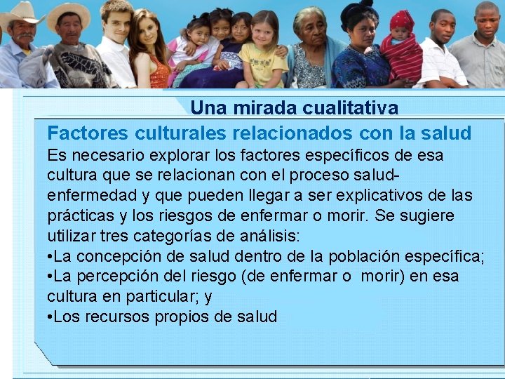 ASIS con enfoque étnico, un abordaje desde varias miradas Una mirada desde lo cualitativo