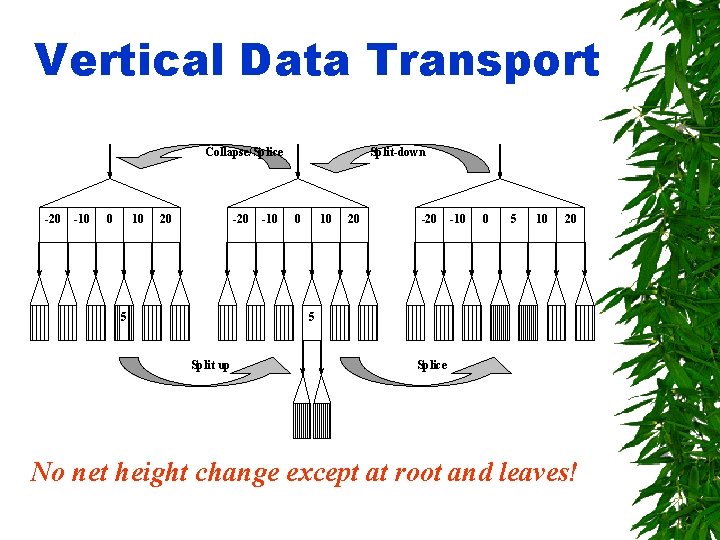 Vertical Data Transport Split-down Collapse/Splice -20 -10 0 10 -20 20 -10 0 10