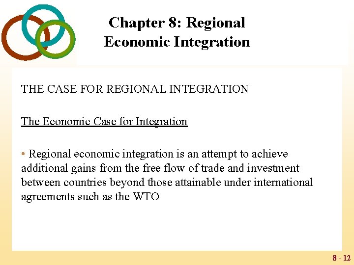 chapter 8 Regional Economic Integration Mc GrawHillIrwin Global