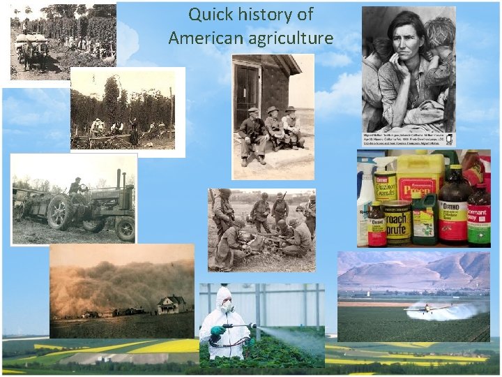 Quick history of American agriculture 